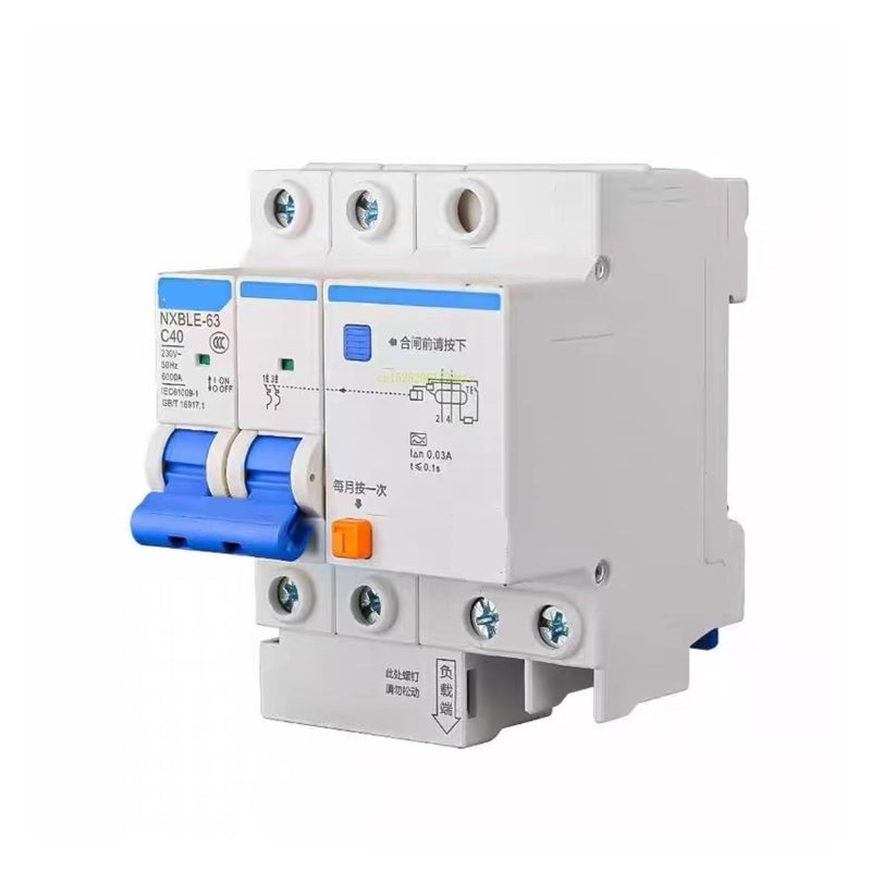 Nxble 63 Rcbo نوع A 4P 16A قاطع دائرة التيار المتبقي لأعمدة الشحن - Image 2