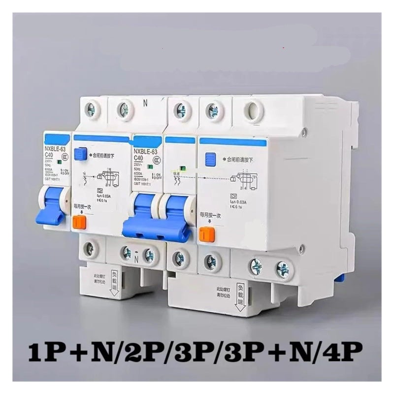 Nxble 63 Rcbo نوع A 4P 16A قاطع دائرة التيار المتبقي لأعمدة الشحن - Image 3