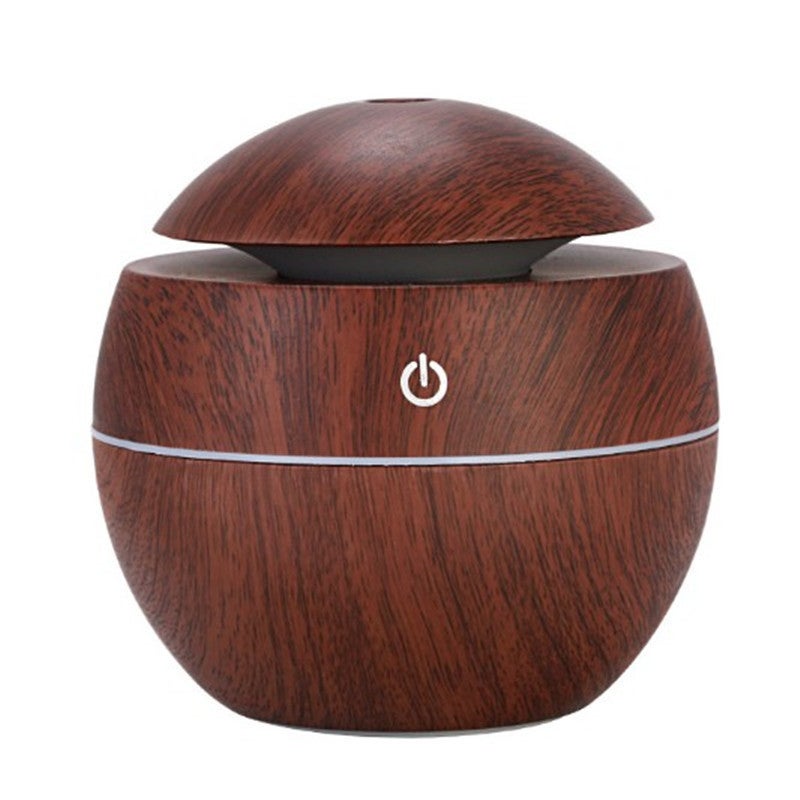 Neutral Cross-Border Mushroom Wood Grain Humidifier with Colorful Lights, Bedroom Hydration Device, Vase Aroma Diffuser, Factory Portable Home Use - Image 5