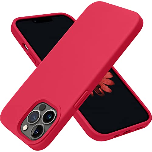 OTOFLY Designed for iPhone 13 Pro Max Case, Silicone Shockproof Slim Thin Phone Case for iPhone 13 Pro Max 6.7 inch (Red) - Image 1
