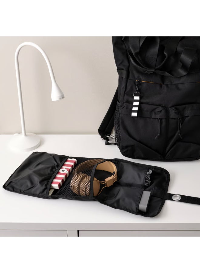 Cable Organizer Bag, Travel Electronics Organizer Case with Multiple Compartments, Hanging Accessory Pouch for Chargers, Cables, Adapters and Small Gadgets (Black) - Image 2