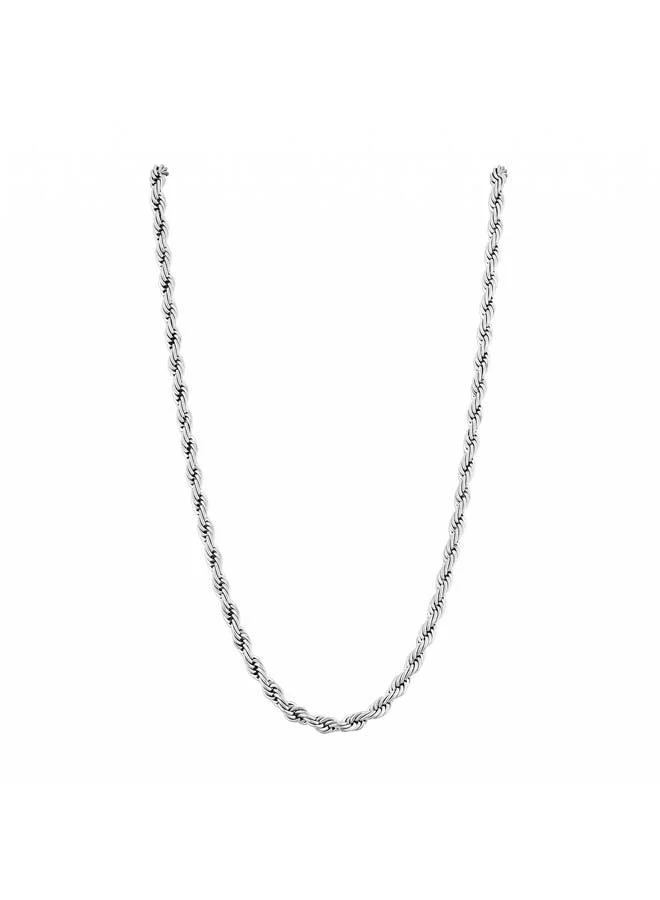 POLICE Perito Stainless Steel Twisted Chain Necklace for Men