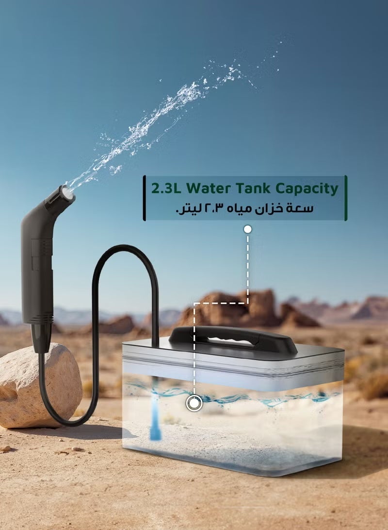 Portable Travel Bidet / Long Hose Length / Significant Battery capacity / IPX6 Waterproof / Considerable Water Container / Reliable Performance - Black - Image 3