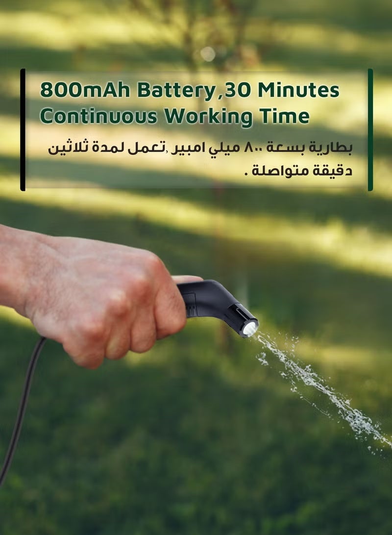 Portable Travel Bidet / Long Hose Length / Significant Battery capacity / IPX6 Waterproof / Considerable Water Container / Reliable Performance - Black - Image 4