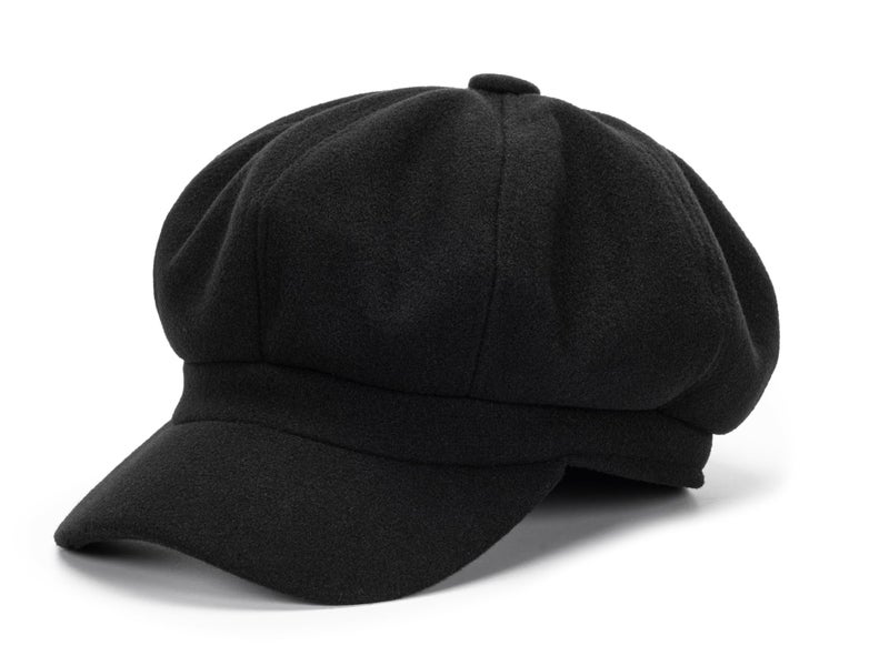 Vikodah Wool Felt Newsboy Caps Vintage 8 Panels for Women Men Beret Plaid Cabbie Bakerboy Hats Pageboy Captain Cap Hat S/M - Image 1