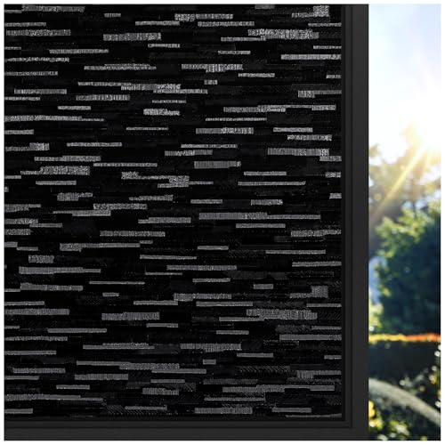 rabbitgoo Window Privacy Film No Glue Frosted Glass Film Static Cling UV Blocking Non Adhesive Reusable Heat Control Window Vinyl Clings for Home Office Frosted Silk 354 x 1181 Inches