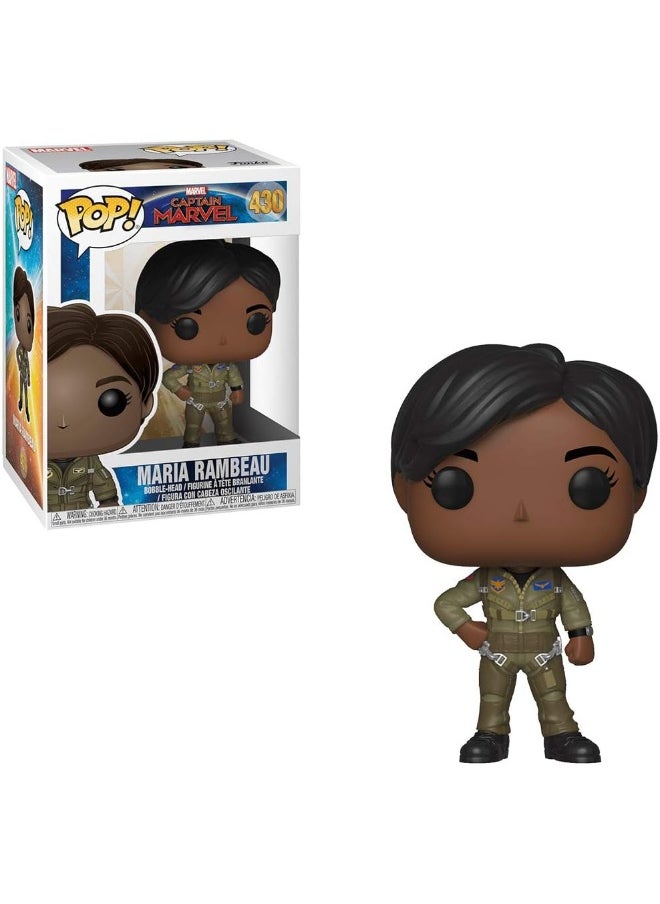 Funko Funko Pop! Marvel: Captain Marvel-Maria In Flight Suit, Action Figure 