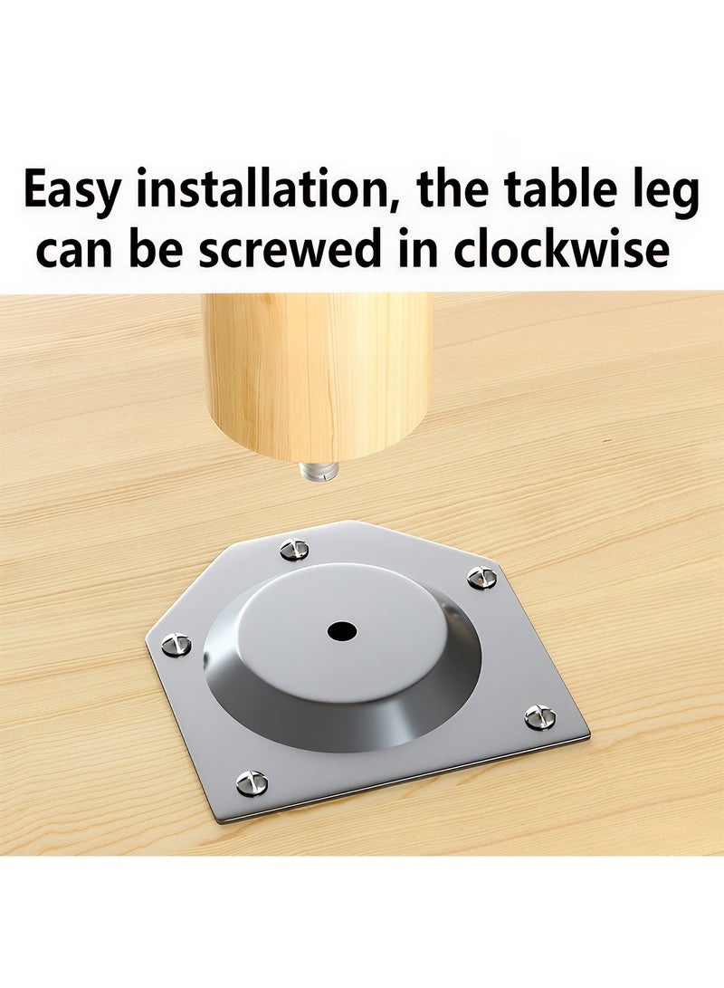 Taimi 3-Piece Dining Set, Modern Square Dining Table with 2 Elegant Chairs | Solid Wood Table 80x80x73cm with 2 Brown Plastic Chairs and Wooden Legs - Image 5