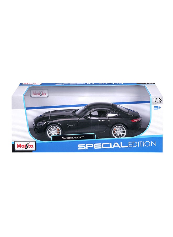 Maisto 1:18 Special Edition Mercedes AMG GT Matte Black Officially Licensed Scaled Replicas of Collectible Diecast Metal Models with Exquisite Interior and Exterior Detailing for All Age.  - Image 1