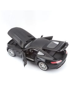 Maisto 1:18 إصدار خاص مرسيدس AMG GT باللون الأسود غير اللامع مرخص رسميًا نماذج معدنية مصنعة مقاس مع تفاصيل داخلية وخارجية رائعة لجميع الأعمار.  - Image 5