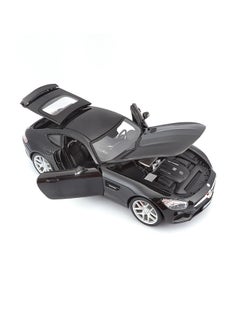 Maisto 1:18 إصدار خاص مرسيدس AMG GT باللون الأسود غير اللامع مرخص رسميًا نماذج معدنية مصنعة مقاس مع تفاصيل داخلية وخارجية رائعة لجميع الأعمار.  - Image 4