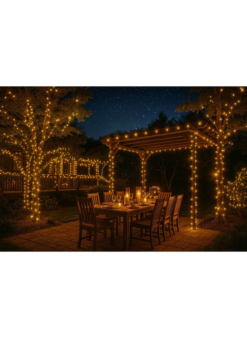 Home Care 20 Meter Warm White LED Christmas String Lights â€“ Indoor Outdoor Decorative Fairy Lights for Home, Garden, Parties, Diwali & Christmas Decor - Image 5