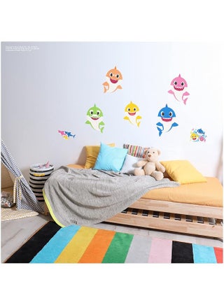 BPA Baby Shark Family Wall Decals - Baby Shark Wall Decals with 3D Augmented Reality Interaction - Baby Shark Room Decor - Measures 10" to 12" Made in USA - pzsku/ZB4B611EC308DFA254ECAZ/45/_/1721116189/de076894-f784-4180-8050-29673543a561