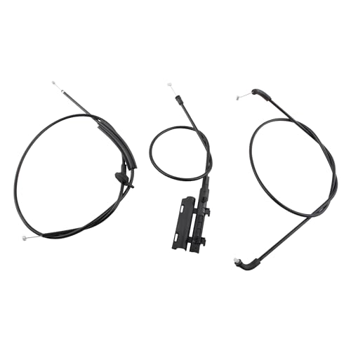 BOXI Front + Center + Rear 3pcs Hood Release Cable Kit Compatible for BMW 740i 2001 / for BMW 745i 745Li 2002-2005 / 750i 750Li 2006-2008 / 760i 2004-2006 / 760Li 2003-2008 / Alpina B7 2007-2008 - Image 1