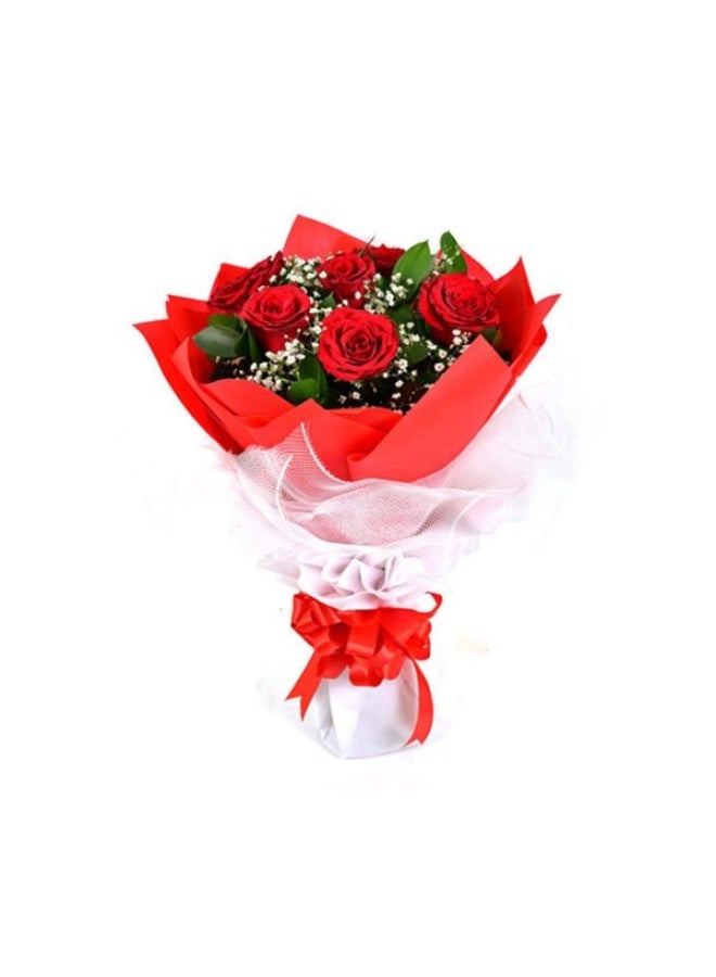 8 Red Roses Bouquet