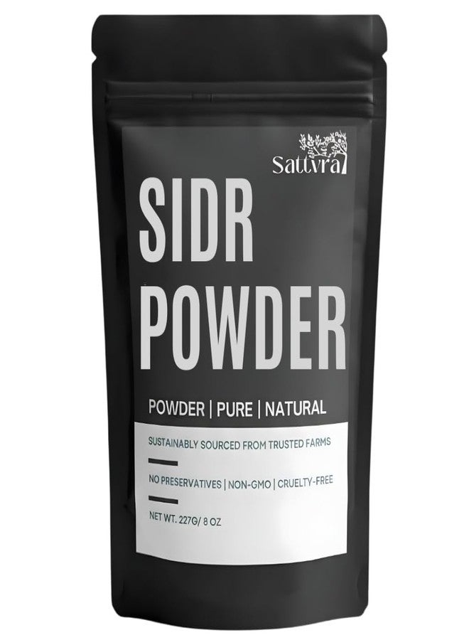 Sattvra Sidr Powder Sattvra(227) grams/Finely ground Sidr leaves Powder/For DIY Hair Mask,Skin Care & Herbal Projects - Image 1