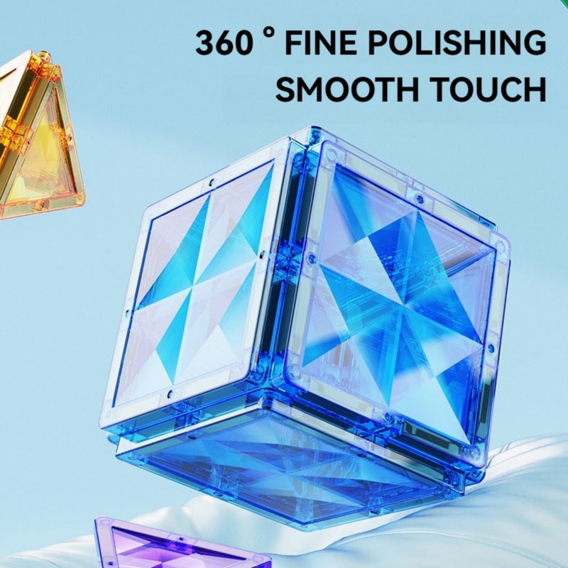 Drill Surface Magnetic Pieces Children's Educational Toys Strong Magnetic Assembled Building Blocks Thinking Training Color Window Magnetic Paste Puzzle Gift - Image 4