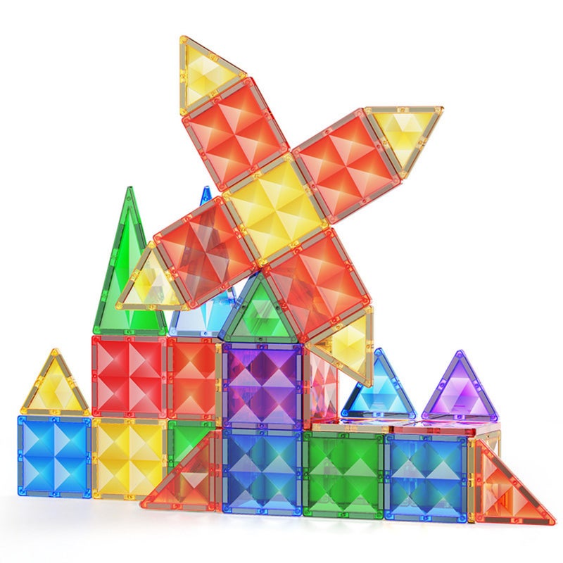 Drill Surface Magnetic Pieces Children's Educational Toys Strong Magnetic Assembled Building Blocks Thinking Training Color Window Magnetic Paste Puzzle Gift - Image 2