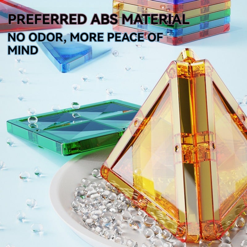 Drill Surface Magnetic Pieces Children's Educational Toys Strong Magnetic Assembled Building Blocks Thinking Training Color Window Magnetic Paste Puzzle Gift - Image 5