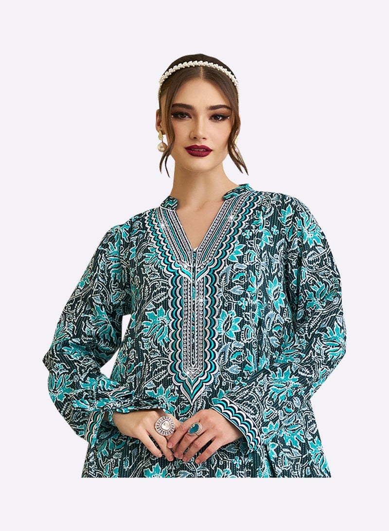 Sara Arabia Flora Maxi Jalabiya - Image 4