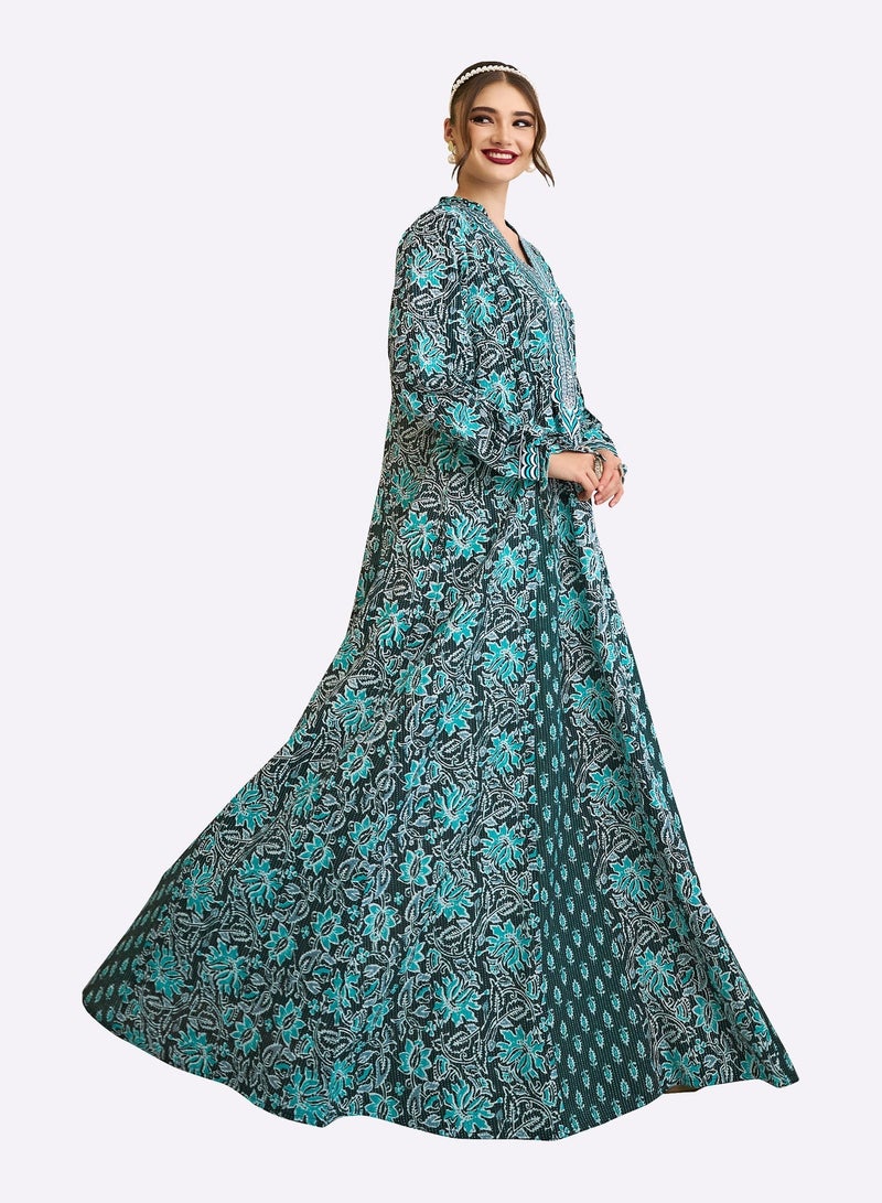 Sara Arabia Flora Maxi Jalabiya - Image 3