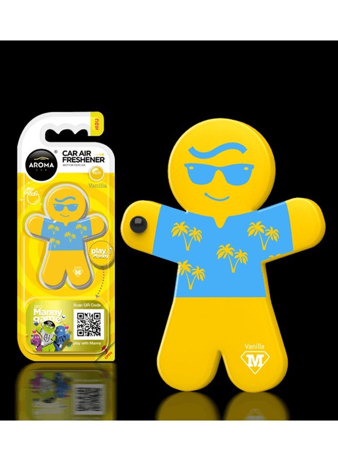 Aroma Long Lasting Car Air Freshener Play Manny 4pcs Value Pack Assorted Scent - Image 3