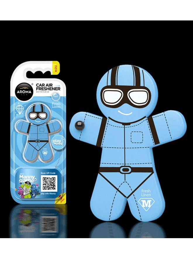 Aroma Long Lasting Car Air Freshener Play Manny 4pcs Value Pack Assorted Scent - Image 4