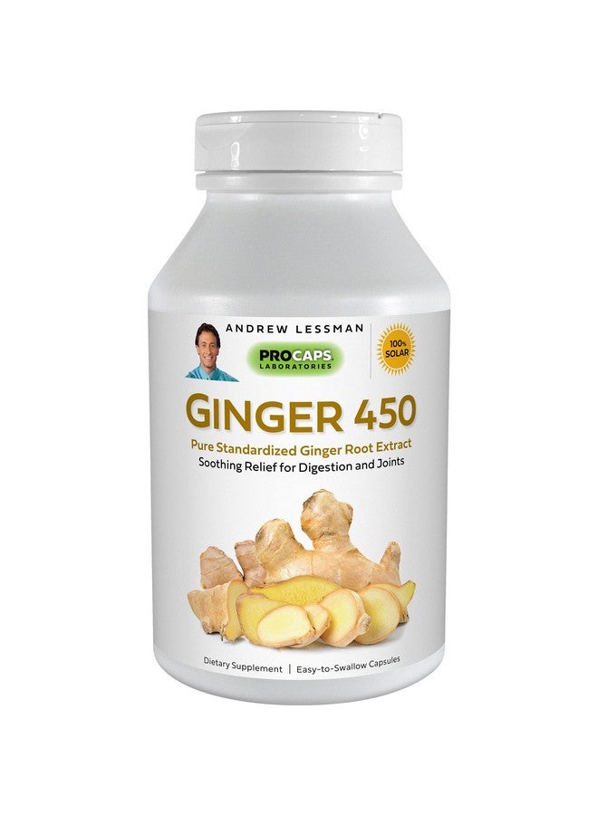 Andrew Lessman Ginger 450180 Capsules Soothing Relief For Joints And Digestion. Pure Natural Powerful Protective Properties. Antiaging And Antioxidant Properties. No Additives - Image 2