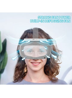 Y&D Cooling Fan Face Cover for Meta/Oculus Quest 2 Accessories, Soft PU Cover, Active Air Circulation Ventilation to Relieve Lens Fogging (2 Speeds)  - Image 2