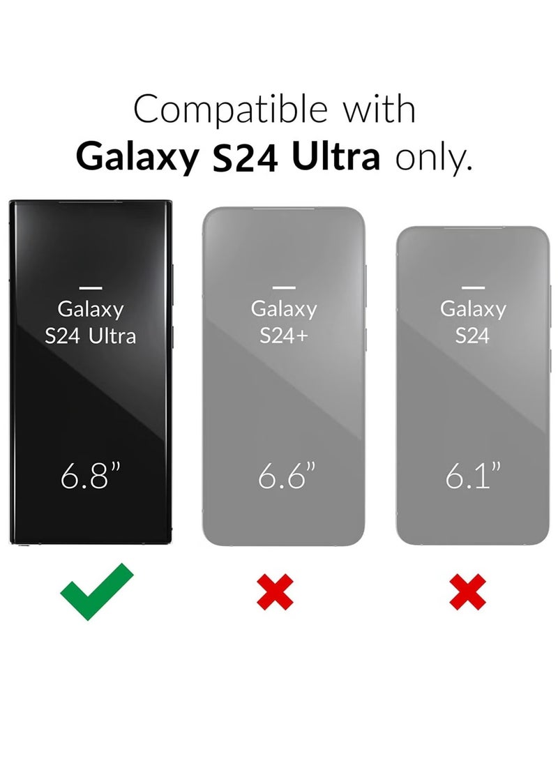 ELTRAZONE حافظة Galaxy S24 Ultra MagSafe – حافظة مغناطيسية شفافة مع دعم الشحن اللاسلكي، حماية عدسة الكاميرا، مقاومة للخدوش، مضادة للصدمات [6.8 بوصة] - Image 2