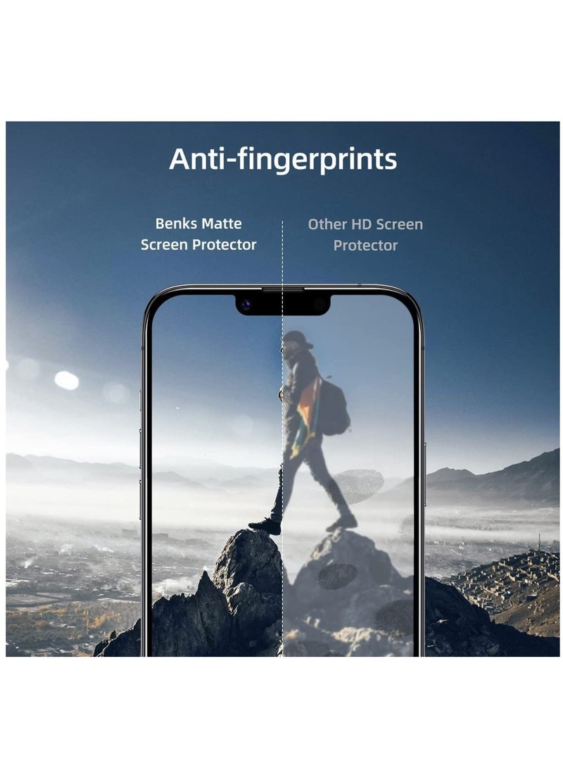 DUSALA Tempered Glass Full Screen Protector Anti-Scratch Compatible with iPhone 13 Pro Max - Image 3
