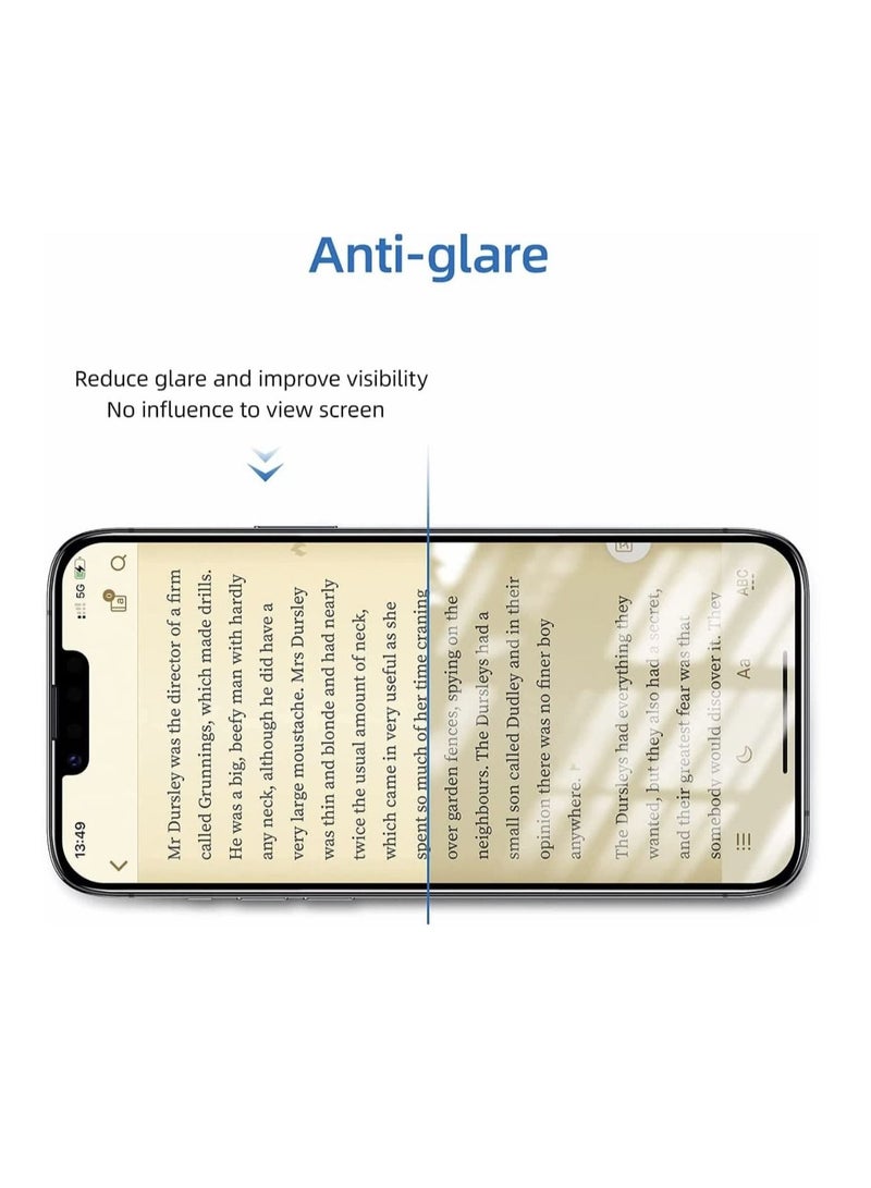 DUSALA Tempered Glass Full Screen Protector Anti-Scratch Compatible with iPhone 13 Pro Max - Image 2