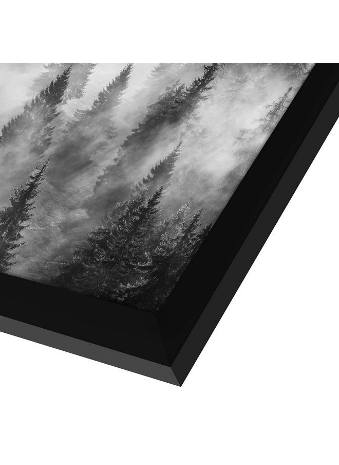 Americanflat Americanflat 24x24 Picture Frame with Polished Plexiglass - Epic Collection - Square Picture Frame with Engineered Wood - Wide Photo Frames for Wall display - Black  - Image 2