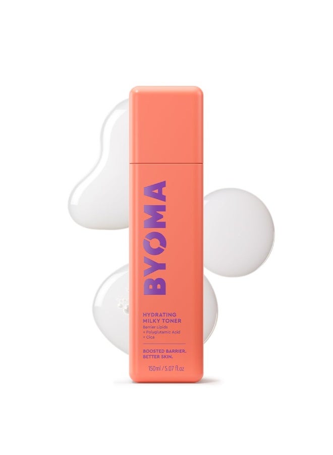 BYOMA Hydrating Milky Toner - Dewy, Ultra Hydrating Toner for Face - Soothes Skin, Locks in Moisture, Reduces Redness - Barrier Repair - 5.07 fl oz - Image 1