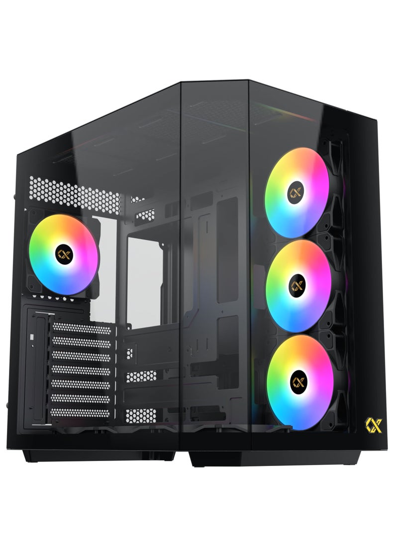 GCC GAMERS Flame Gaming PC (Core I7-14700K, 32GB RAM, RTX 507012GB GPU, Liquid Cooler, WiFi,  Windows 11)  - Image 1