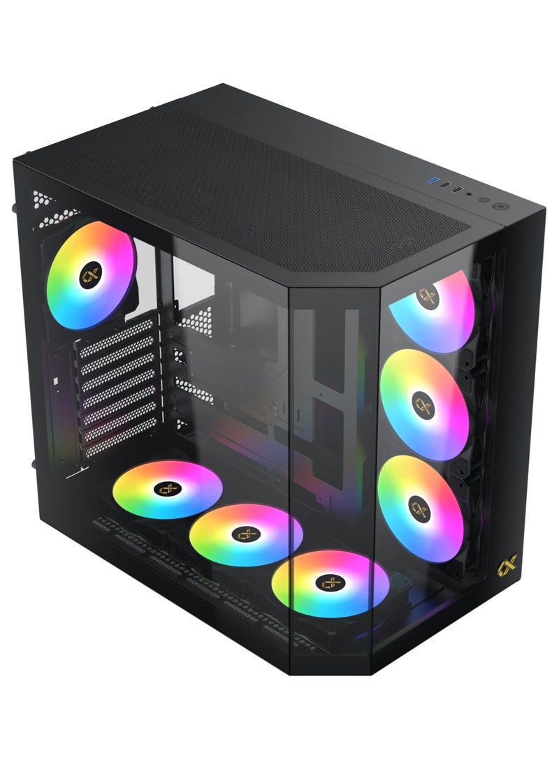 GCC GAMERS Flame Gaming PC (Core I7-14700K, 32GB RAM, RTX 507012GB GPU, Liquid Cooler, WiFi,  Windows 11)  - Image 2