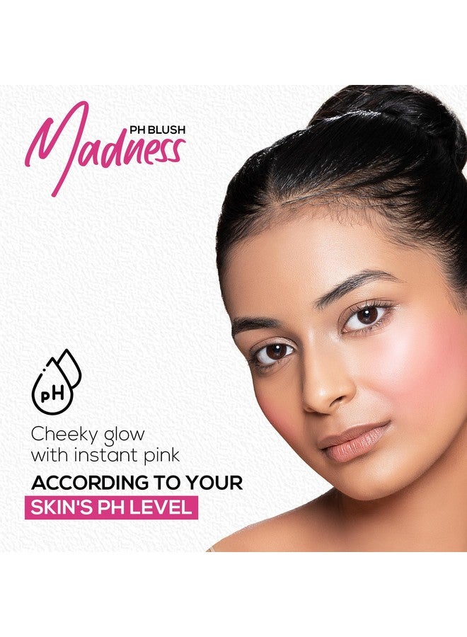 Renee أحمر خدود Madness Ph Blush الفوري الفريد من نوعه باللون الوردي سهل المزج وخفيف الوزن وتركيبة مرطبة تدوم طويلاً غنية بالزيتون والمكاديميا وزبدة الشيا خالٍ من البارابين وخالٍ من القسوة على الحيوانات، 3 جم - Image 5
