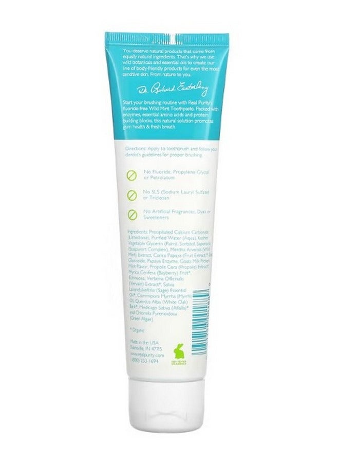 Real Purity Toothpaste Wild Mint 6 oz 177 ml - Image 2