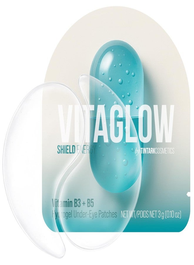 Tintark Shield Energy Under Eye Patches (28 Pairs), Vitamin B3, Vitamin B5 & Ectoin Hydrogel Eye Mask for Sensitive-Looking Skin, Redness, Dryness & Barrier Support - Image 1