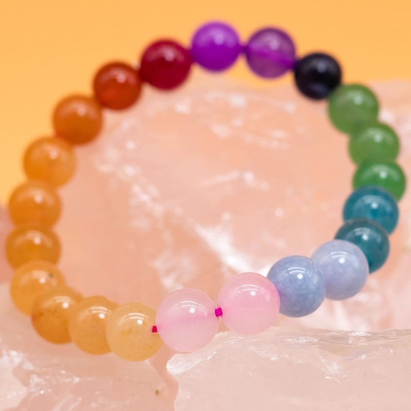 Zikra Natural Gemstone Bracelet 7.5 In Stretch Gemstones 8mm (0.31") Round, Beads Healing Crystals Quartz, Chakra Bracelet, Y2K, Bracelets for Women Men Girls Gifts (Unisex) - Image 2