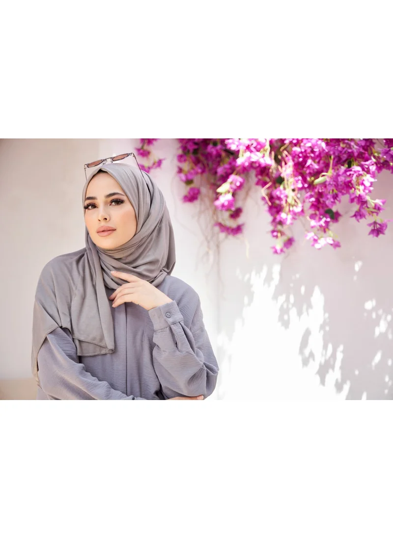 Naciye Sultan Hijab Combed Cotton Shawl Pebble Stone