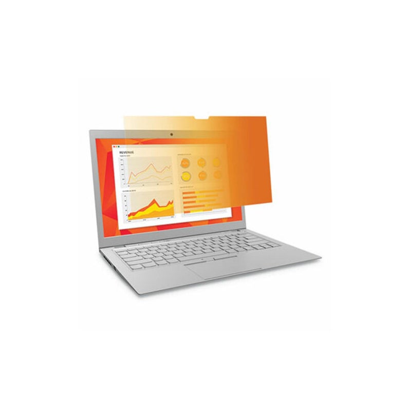 3M Gold Privacy Filter for MacBook Pro 15 Inch (2016 Model or Newer) with Comply Attachment System for Flip-Share, Reversible Gold/Black, Reduces Blue Light, Screen Protection (GFNAP007) - Image 1