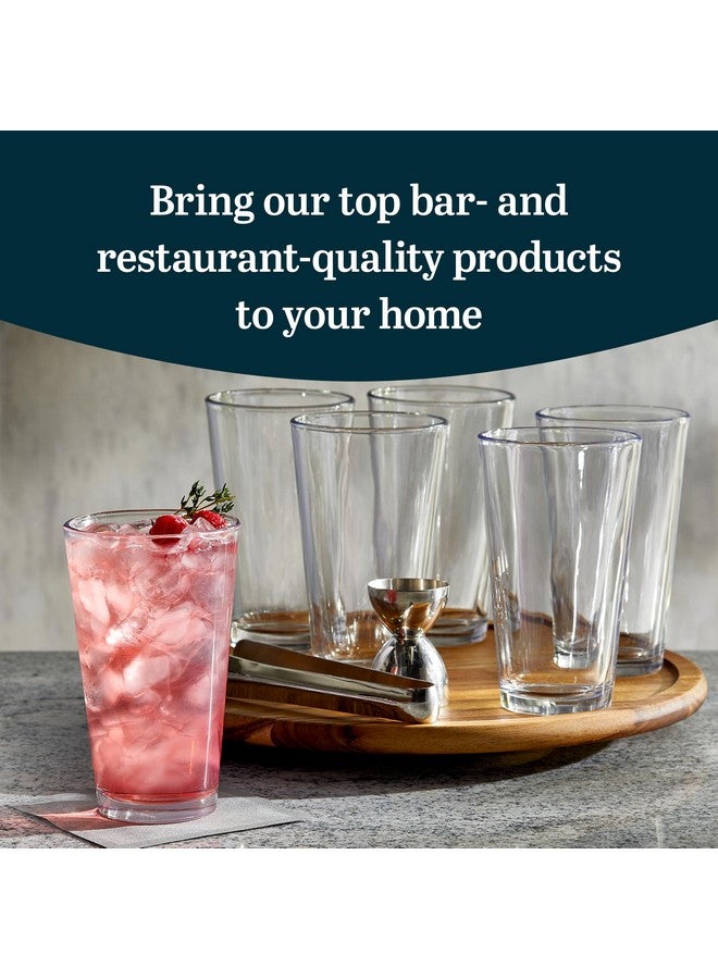 Libbey Bar Essentials Tumbler Glasses Set of 6, Modern Style 16 Oz Glass Set, Dishwasher Safe Tall Drinking Glasses Set for Wine, Beer, and Cocktail - Image 2