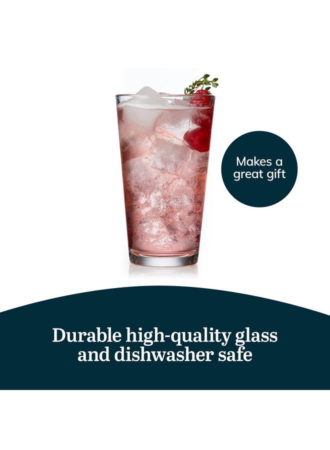 Libbey Bar Essentials Tumbler Glasses Set of 6, Modern Style 16 Oz Glass Set, Dishwasher Safe Tall Drinking Glasses Set for Wine, Beer, and Cocktail - Image 5