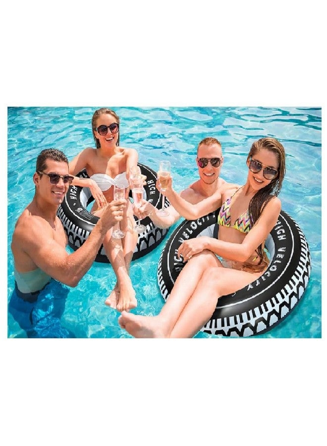 ClearChoice:- Adults Big Swimming Ring Giant Tire Inflatable Floating Swimming Tube Tyre Adult Swimming Ring(Multi Color)(9 + Years Up)(Size - 36''inch)(1 PIS) - Image 4