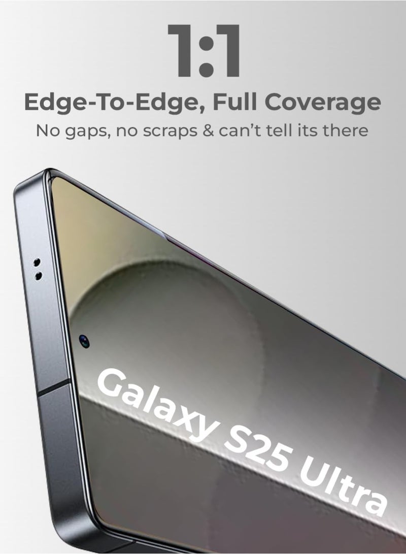 TIGER Samsung Galaxy S25 Ultra Screen Protector HD Clear Ceramic 9H Hardness Bubble Free Protector For Samsung Galaxy S25 Ultra 6.9-inch - Image 5