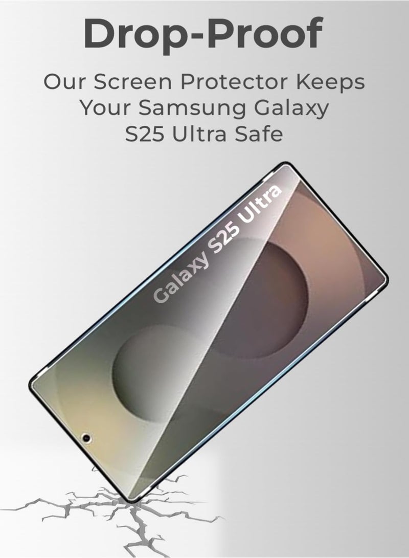 TIGER Samsung Galaxy S25 Ultra Screen Protector HD Clear Ceramic 9H Hardness Bubble Free Protector For Samsung Galaxy S25 Ultra 6.9-inch - Image 4