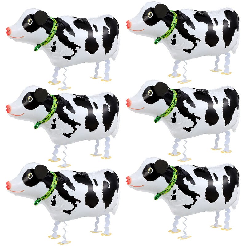 Sumind 6 Pieces Walking Animal Balloons Foil Air Walkers Pet Balloons Helium Farm Decorations for Animal Theme Party Supplies Baby Shower Wedding Birthday Party Favors - Image 3