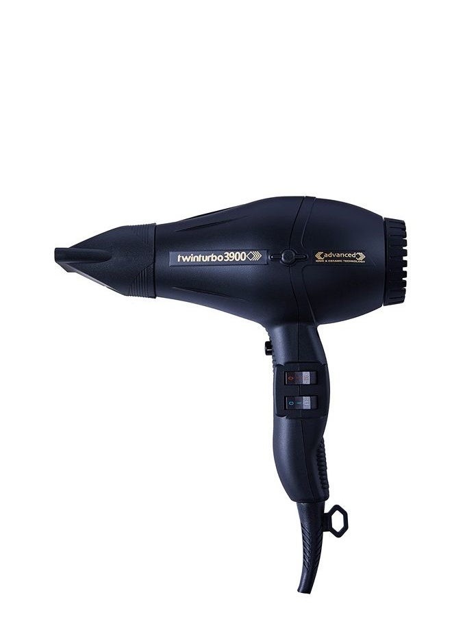 Turbo Power Twin Turbo 3900 Advanced Hair Dryer - Black  - Image 1