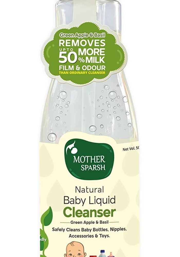 Mother Sparsh Natural Baby Liquid Cleanser, 500 ml - Image 1